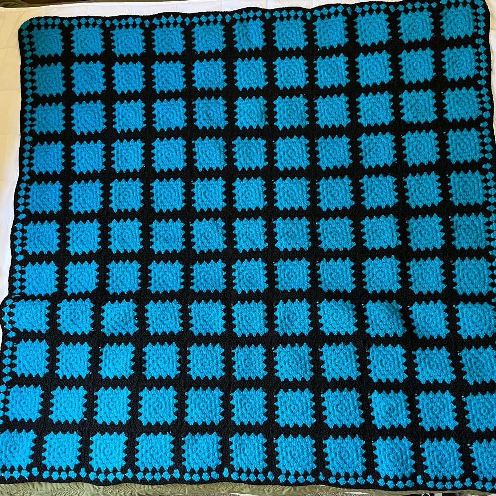 50” Square Crochet Throw